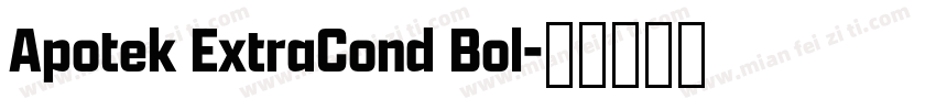 Apotek ExtraCond Bol字体转换